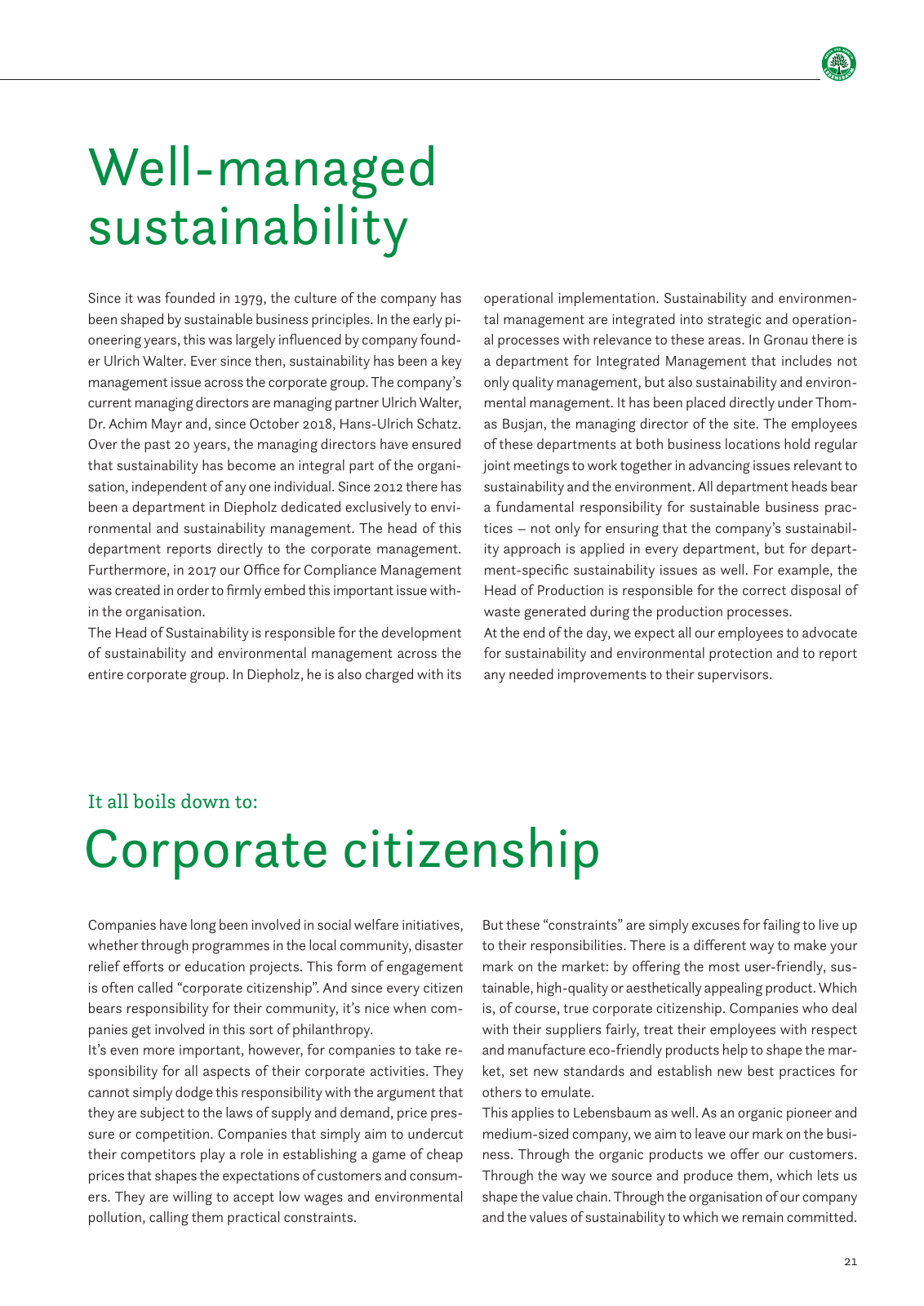 Vorschau Sustainability Report 2019 Seite 23